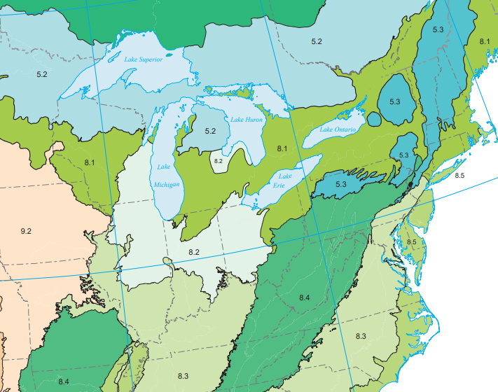Michigan region map
