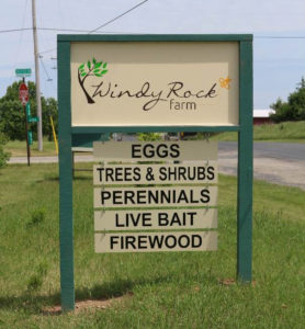 Windy Rock Farm Entrance Sign
